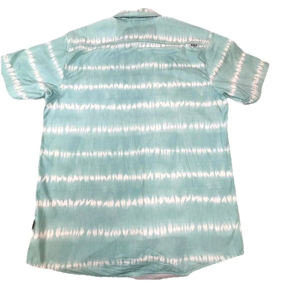 Howler Brothers San Gabriel Shirt‎ Hazy Horizon Seaspray Green Tie Dye